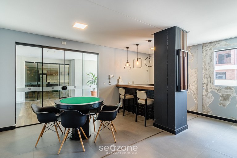 Apto 1Q c/ Piscina a 650m da Praia PDN0113