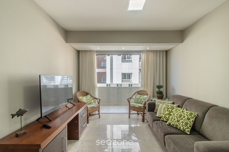 Apto Vista mar c/ 3Q no centro de BC EOA0803