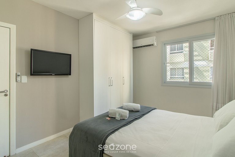 Apto Vista mar c/ 3Q no centro de BC EOA0803