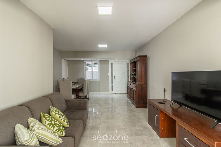 Apto Vista mar c/ 3Q no centro de BC EOA0803