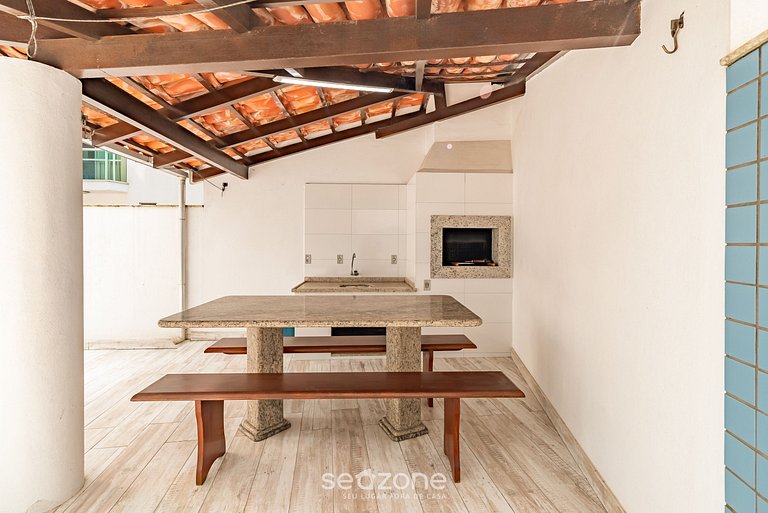 Apt 3Q c/ Churrasqueira a 80m da Praia ERV0101