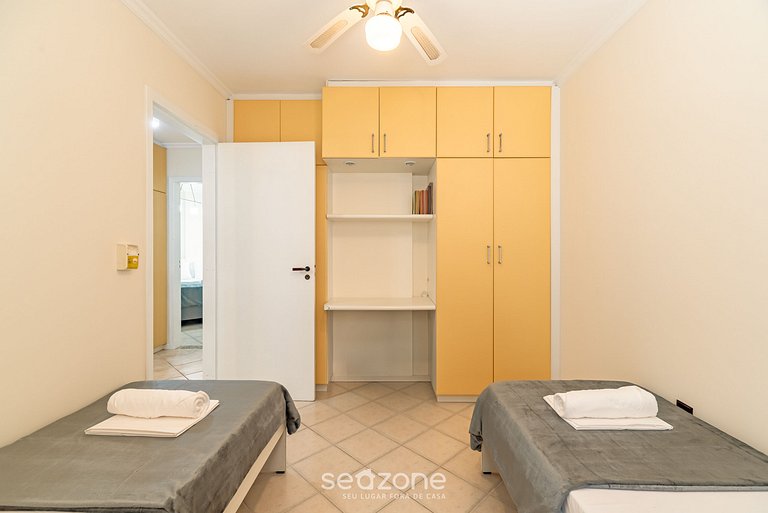 Apt 3Q c/ Churrasqueira a 80m da Praia ERV0101