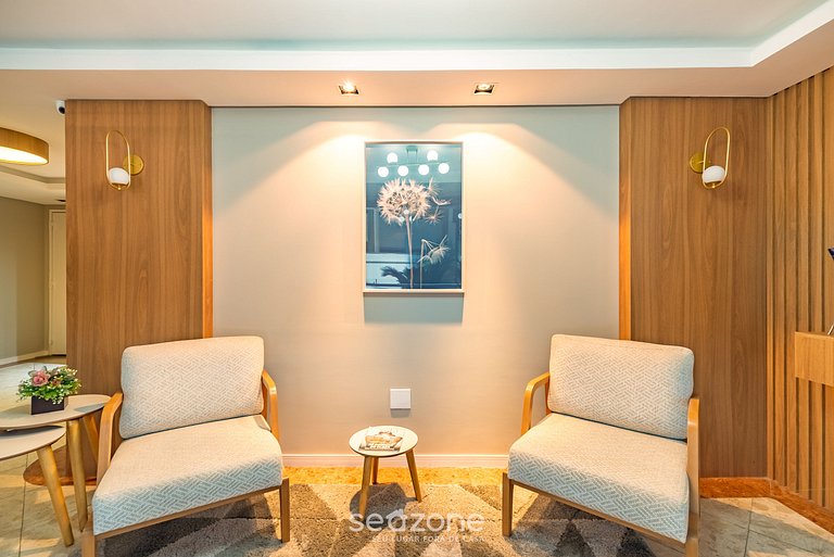 Apt 3Q c/ Churrasqueira a 80m da Praia ERV0101