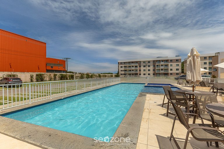 Apto 450m de la playa en Cond. c/ piscina VAR0302