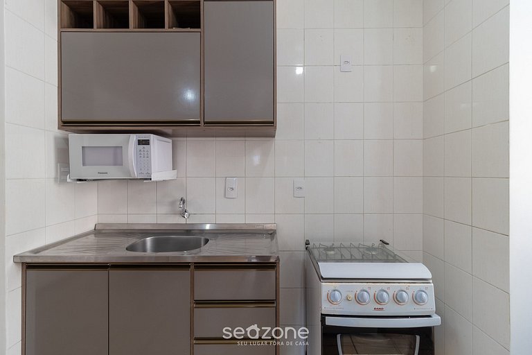 Apto Charmoso Apenas 260m da Praia - RRB0202