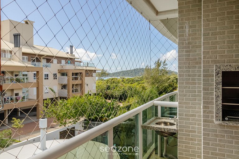 Apto com vista mar lateral, cond beira mar RAP0306