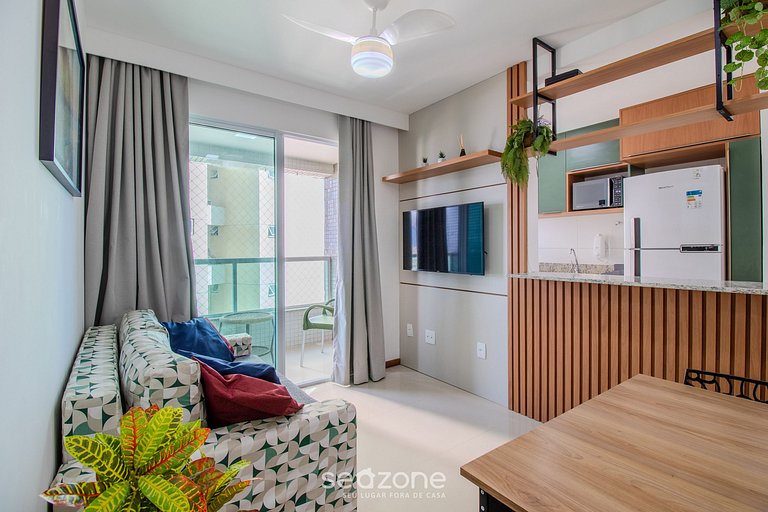 Apto vista mar 290m da praia em Salvador RMO0602