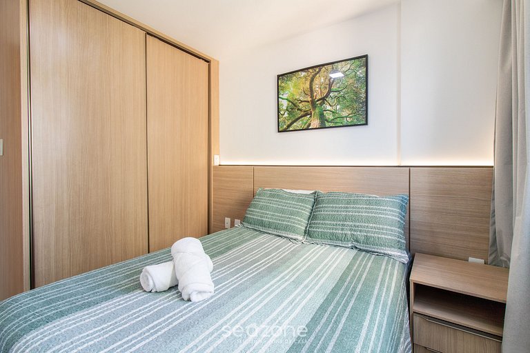 Apto vista mar 290m da praia em Salvador RMO0602