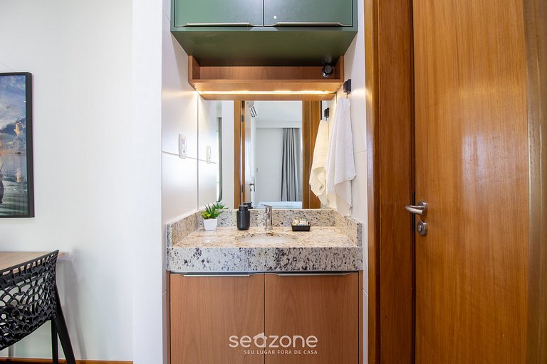 Ap c/vista al mar a 290m playa en Salvador RMO0602