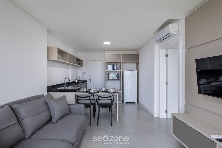 Apto 1Q c/ piscina e acad. 280m da praia MHF1106