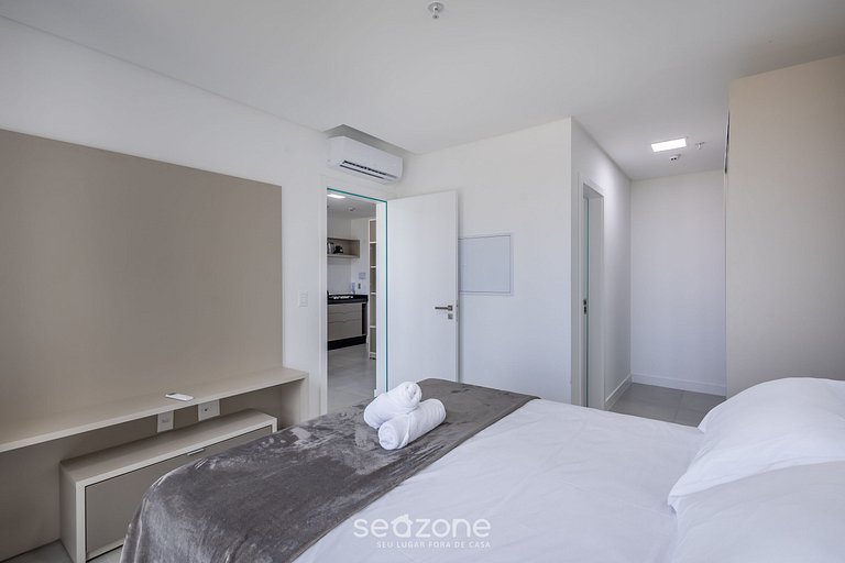 Apto 1Q c/ piscina e acad. 280m da praia MHF1106