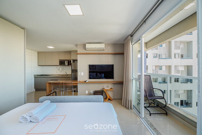 TH1406 Flat lindo no Setor Bueno - completo e mobiliado