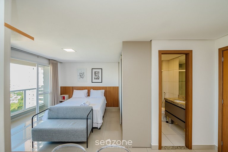 Flat en cond. con gimnasio, Setor Bueno - TXP1406