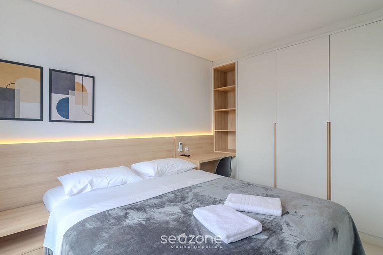 Apartamento 2Q c/ piscina a 500m da Praia MCB1002