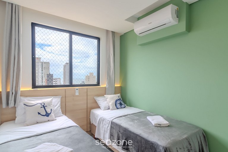 Apartamento 2Q c/ piscina a 500m da Praia MCB1002