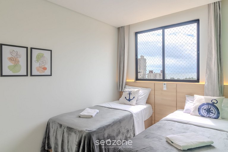 Apartamento 2Q c/ piscina a 500m da Praia MCB1002