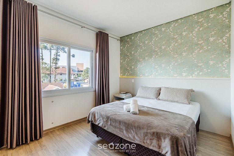 Belo apto com churrasqueira em Gramado CAP0302