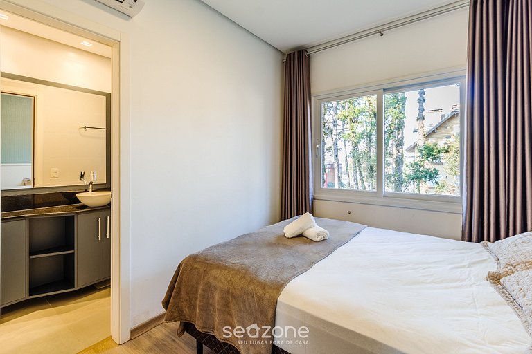 Belo apto com churrasqueira em Gramado CAP0302