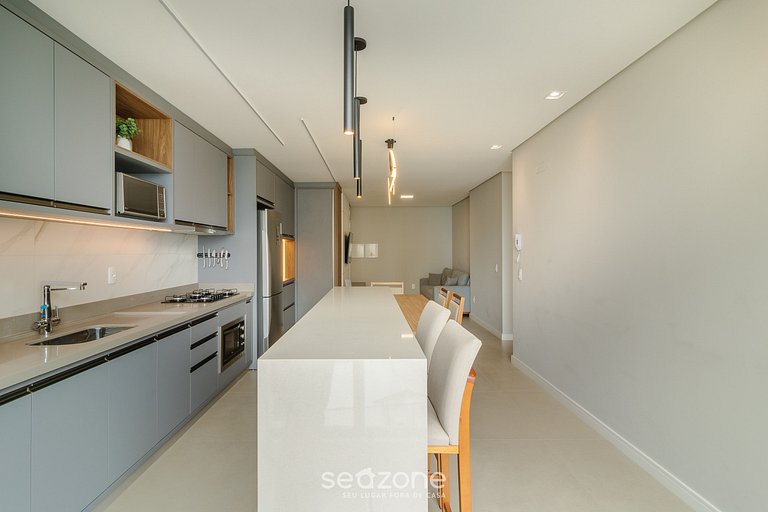 Apto vista al mar c/ parrilla RTS0503