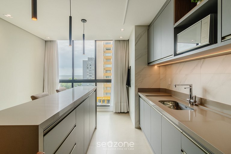 Apto vista al mar c/ parrilla RTS0503