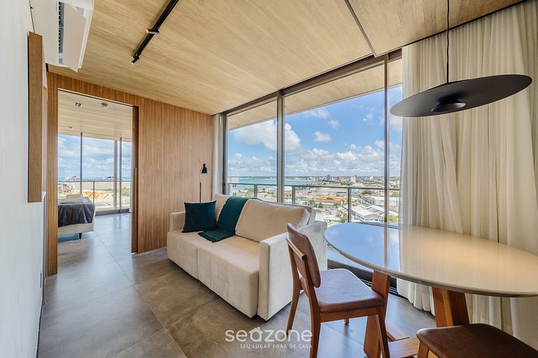 Belo Estúdio com Vista Mar Lateral! - NWT1324