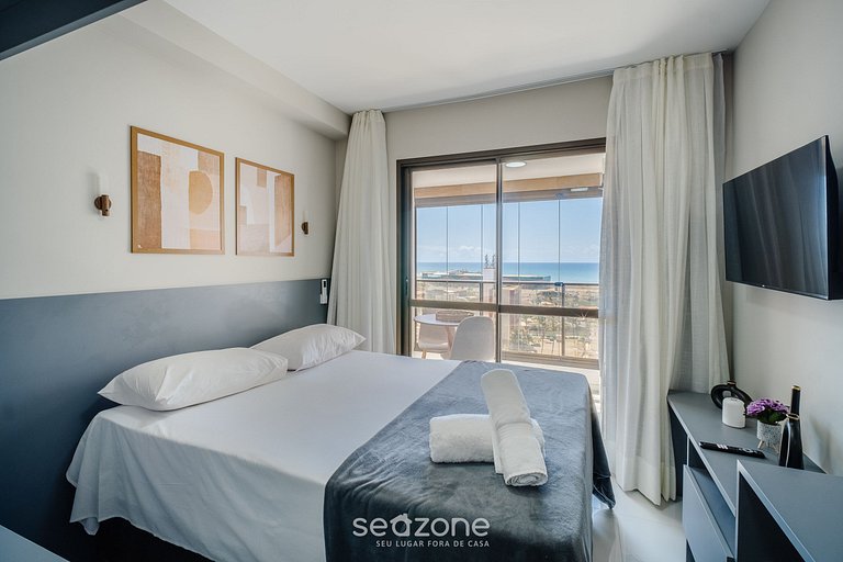 Estúdio c/vista mar prox Centro Convenções SMT0931