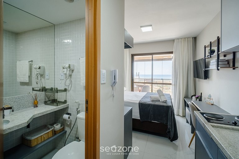 Estúdio c/vista mar prox Centro Convenções SMT0931