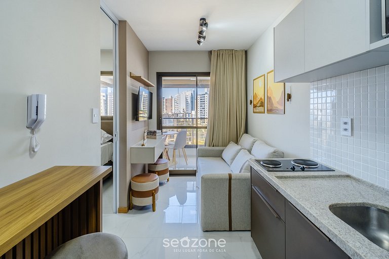 Ap vista al mar cerca Centro Convenciones SMT0805