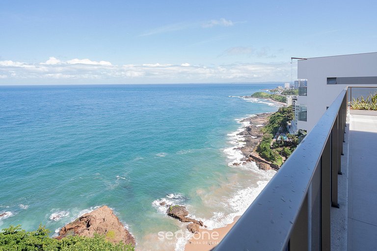 Apto frente al mar, vista al mar y piscina BCA0211