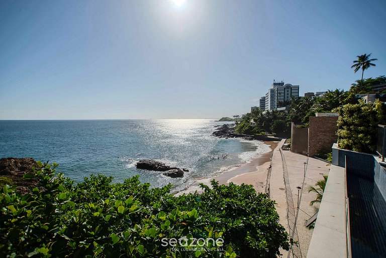 Apto beira-mar c/ varanda em Ondina - BCA1804