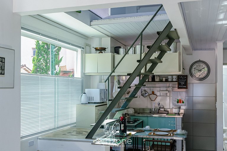 Aconchegante loft com lareira ATO3091