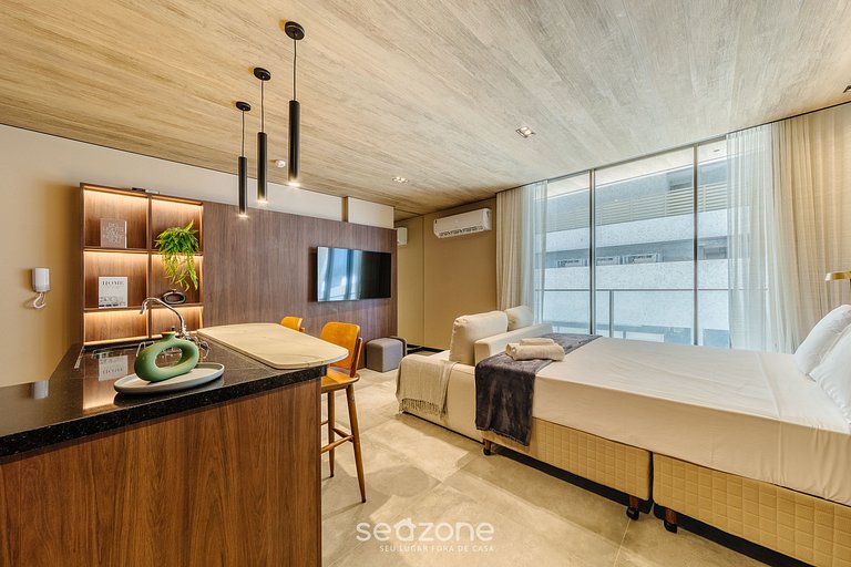 Estudio en Edificio c/ Piscina Frente Mar NWT0305