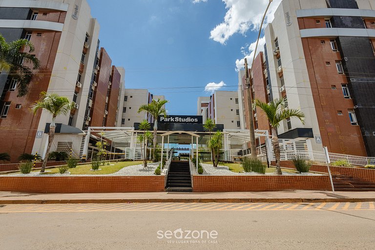 Studio com academia e coworking! PKS0205