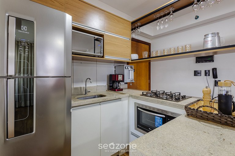 Studio com academia e coworking! PKS0205