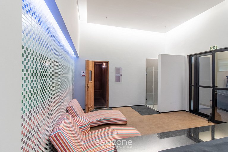 Alojamiento con piscina, sauna y gimnasio en el corazón de S