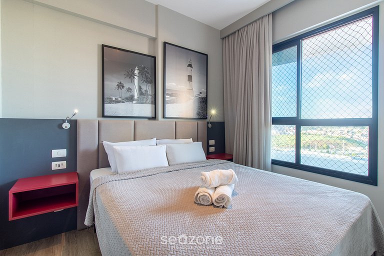 Apto c/ Varanda e Vista próx ao Shopping AAP1405