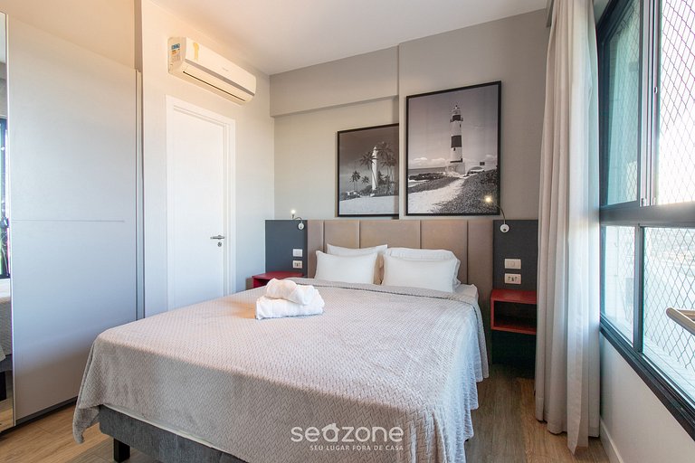 Apto c/ Varanda e Vista próx ao Shopping AAP1405