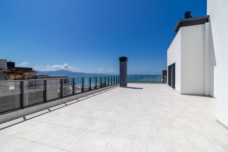 Varanda com vista mar a 230m da praia! PRB0405