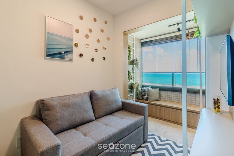 Apto Vista Mar c/ Piscina no Prédio SOA0910