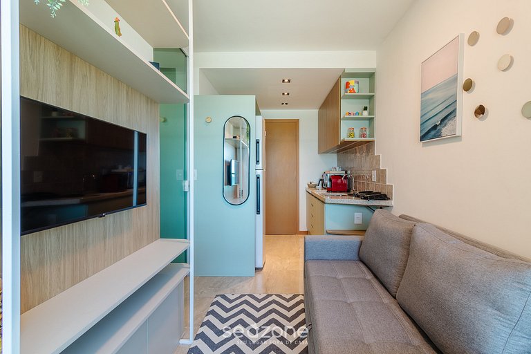 Apto Vista Mar c/ Piscina no Prédio SOA0910