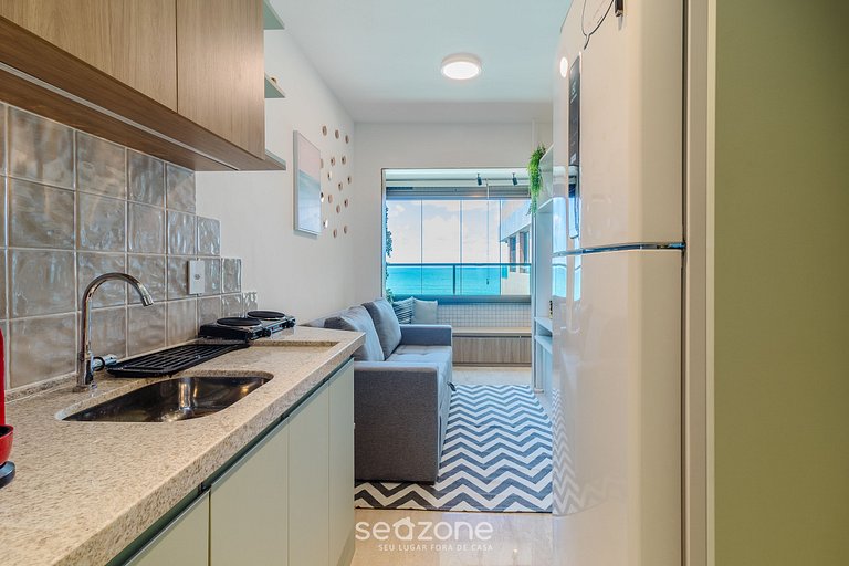 Apto Vista Mar c/ Piscina no Prédio SOA0910