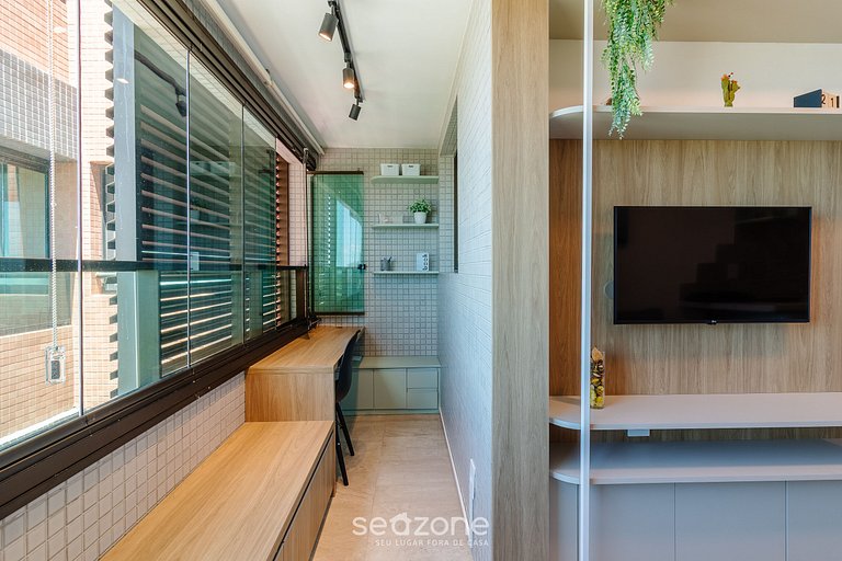 Apto Vista Mar c/ Piscina no Prédio SOA0910