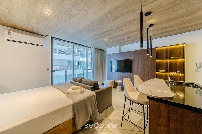 Hermoso Estudio con Vista Lateral al Mar NWT0504