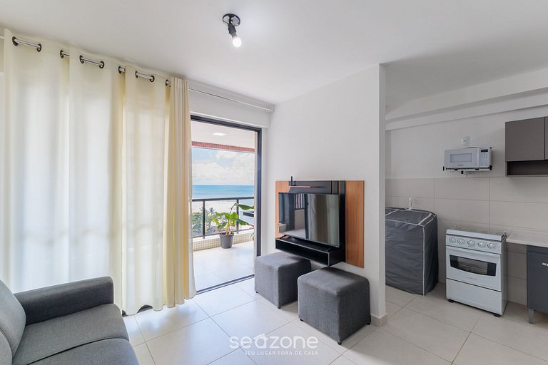 Apto en Cond. Junto al mar con piscina CPK0803