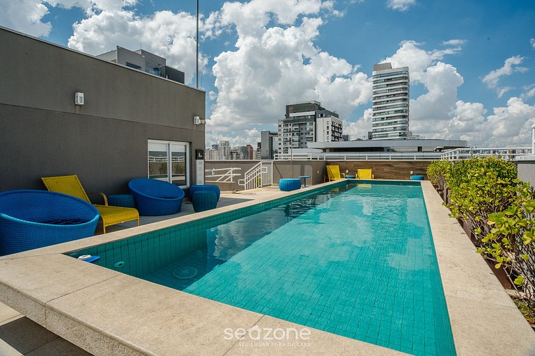 Estúdio moderno c/ piscina em São Paulo YOU1203
