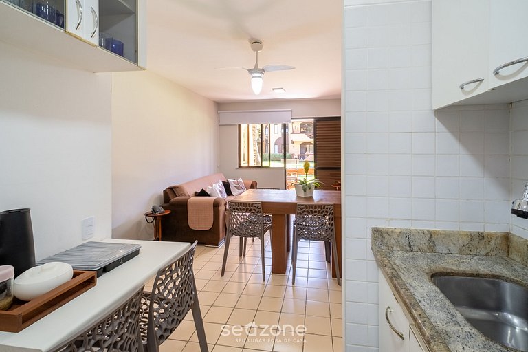 Apto em Cond. c/ Piscina a 400m da Praia GSH0101