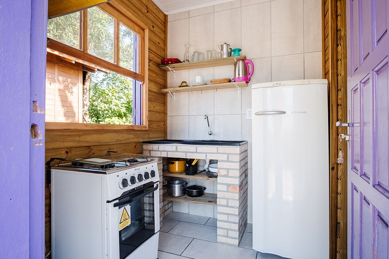 Cabana charmosa a 10 min da Praia do Rosa – PRJ025