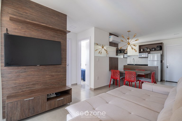 Buen ajuste c/2 dormitorios y balcón en Itapema RSN301