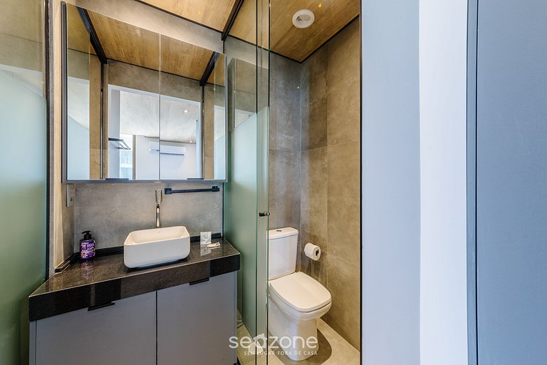 Lindo Estúdio c/ Vista Mar Lateral NWT0908