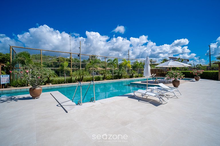 Lindo Apto em Cond. c/ Piscina no Litoral CQS0004